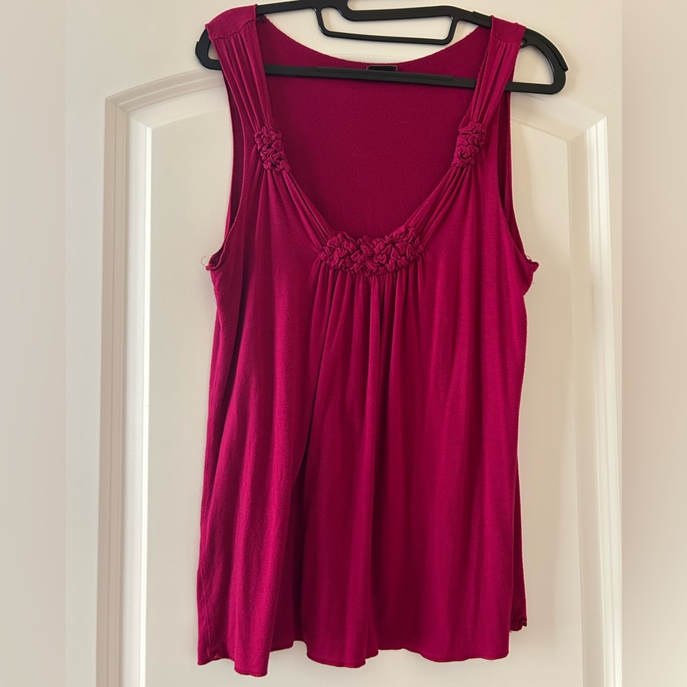 Vintage CDR Women's Sleeveless Oink Top - Fuchsia Sz L. Used.